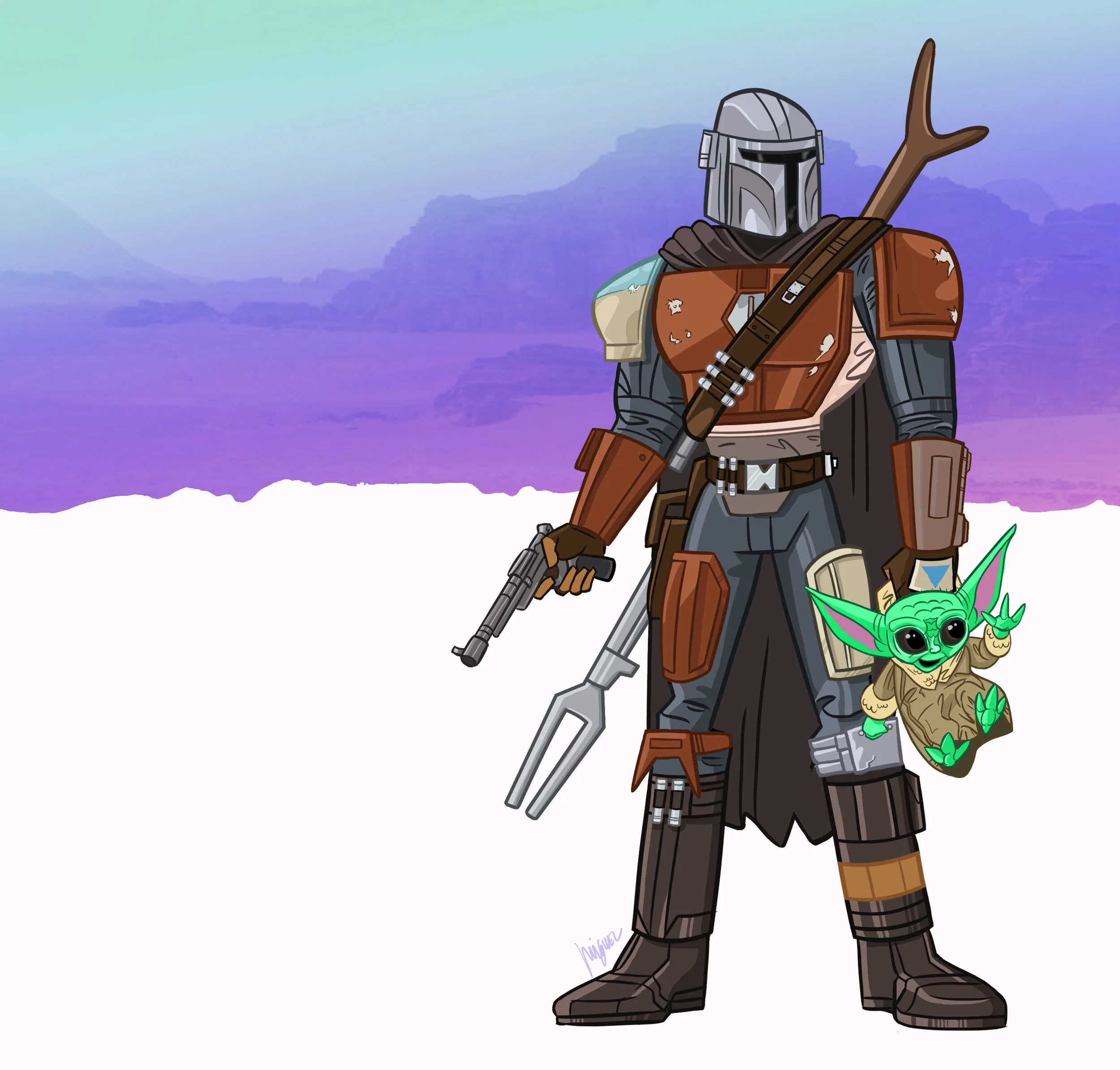 The Mandalorian and Child