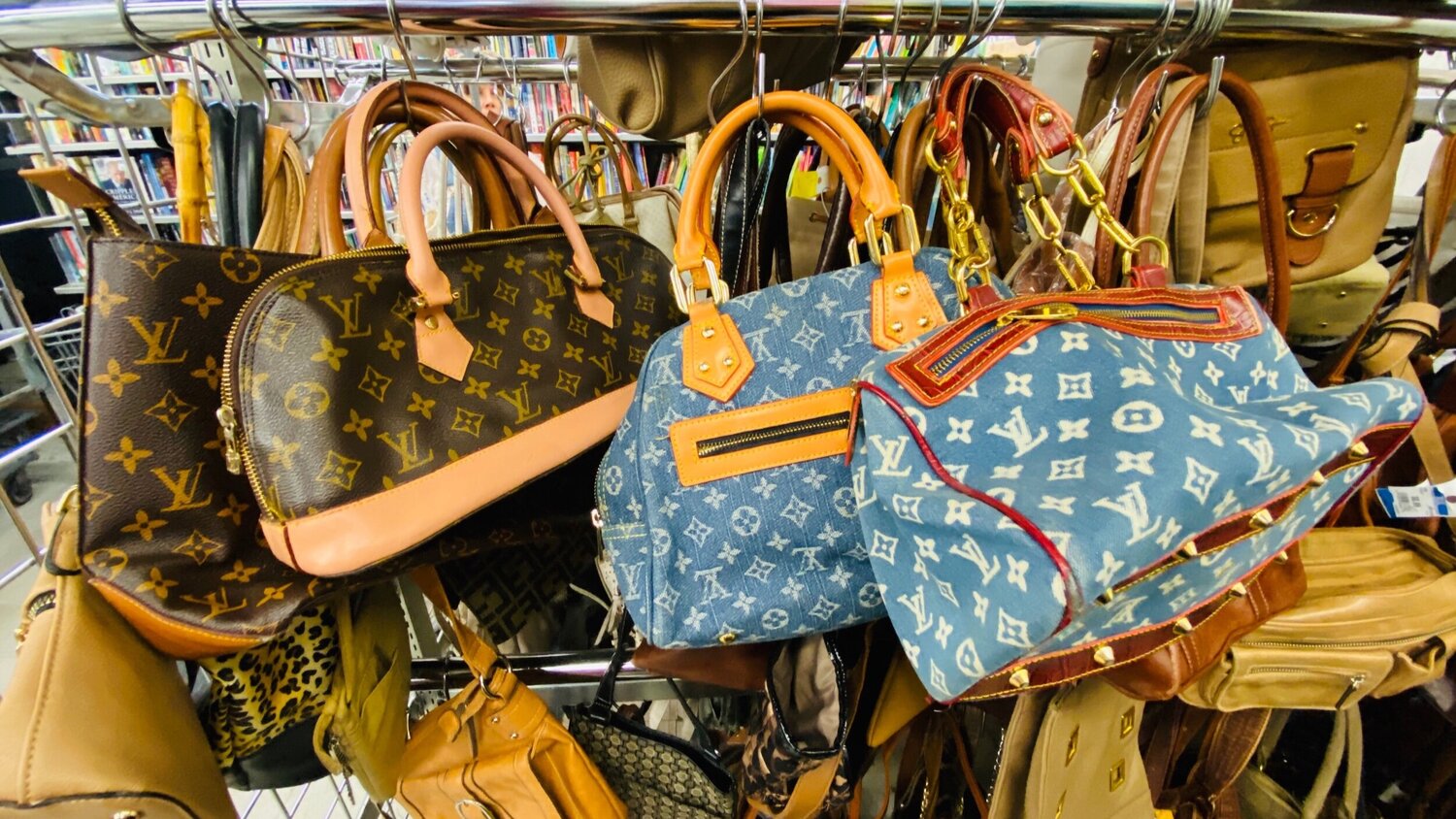 Are all Louis Vuitton bags found at thrift stores or yard sales
