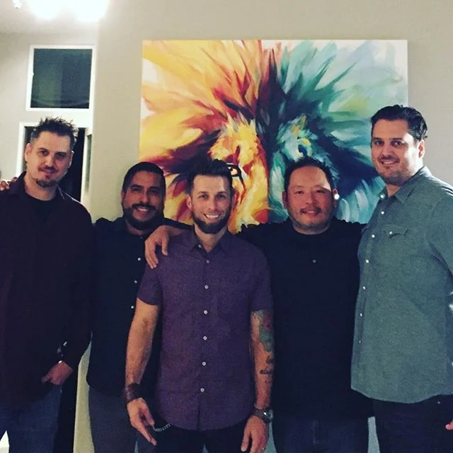 The Producer team after a night of telling the story!!! (L-R) Dave Holechek, Ed Portillo, Tony Gapastione, Terry Lu, Dan Holechek. #filmmaking #33daysFilm #director #producer #losangeles #hollywood #sanfrancisco #sftenderloin #fundraising #investor #