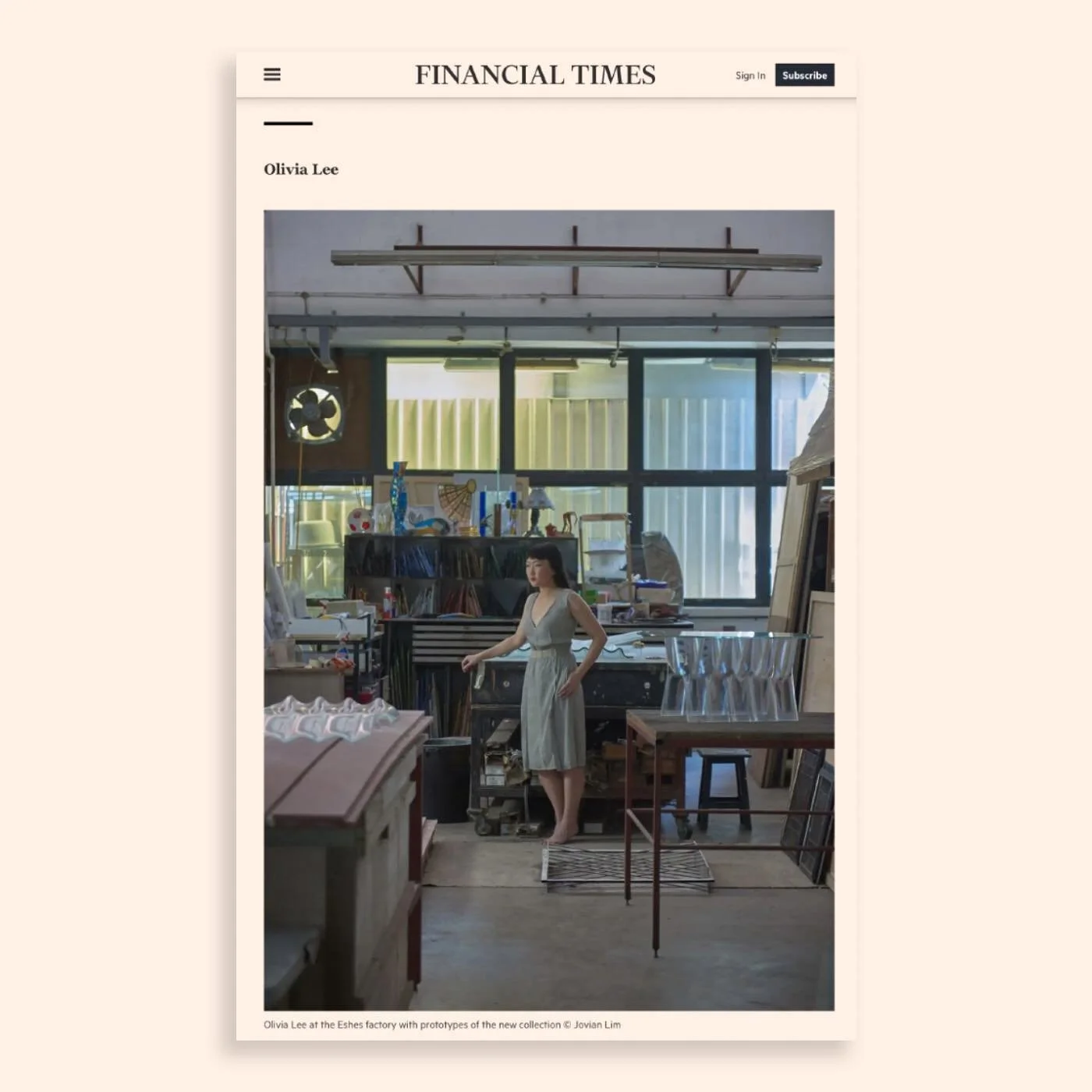 Wow, to be one of eight female design disruptors around the world! Thank you so much @ft_howtospendit @financialtimes for featuring me alongside this formidable group of female design auteurs. I thoroughly enjoyed my extended conversation with FT&rsq