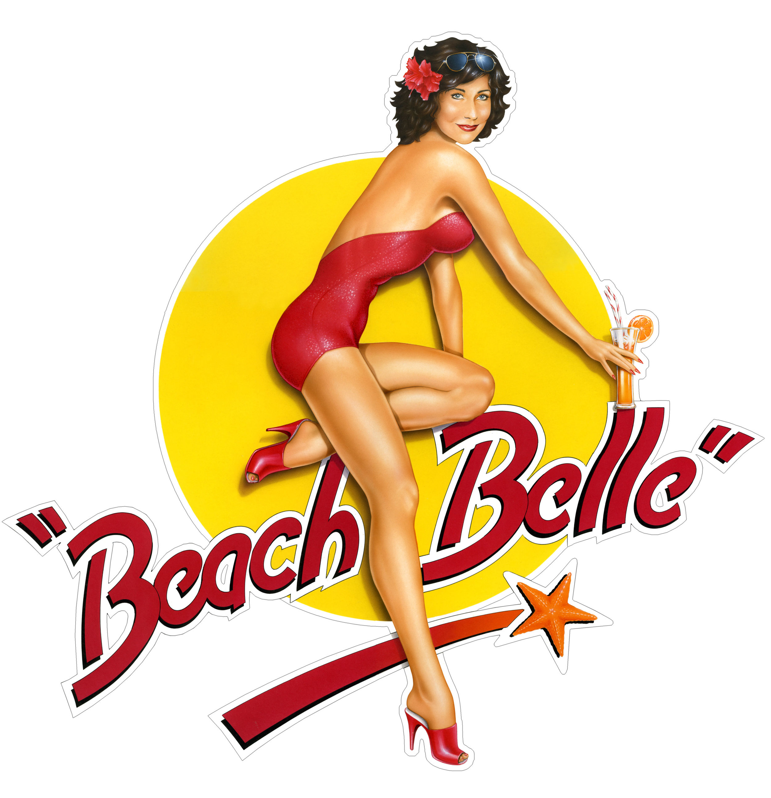  I illustrated 'Beach Belle' and 'Bar-Belle Bomber' for aviators Barbel Abela and her wing man Len Perry.   