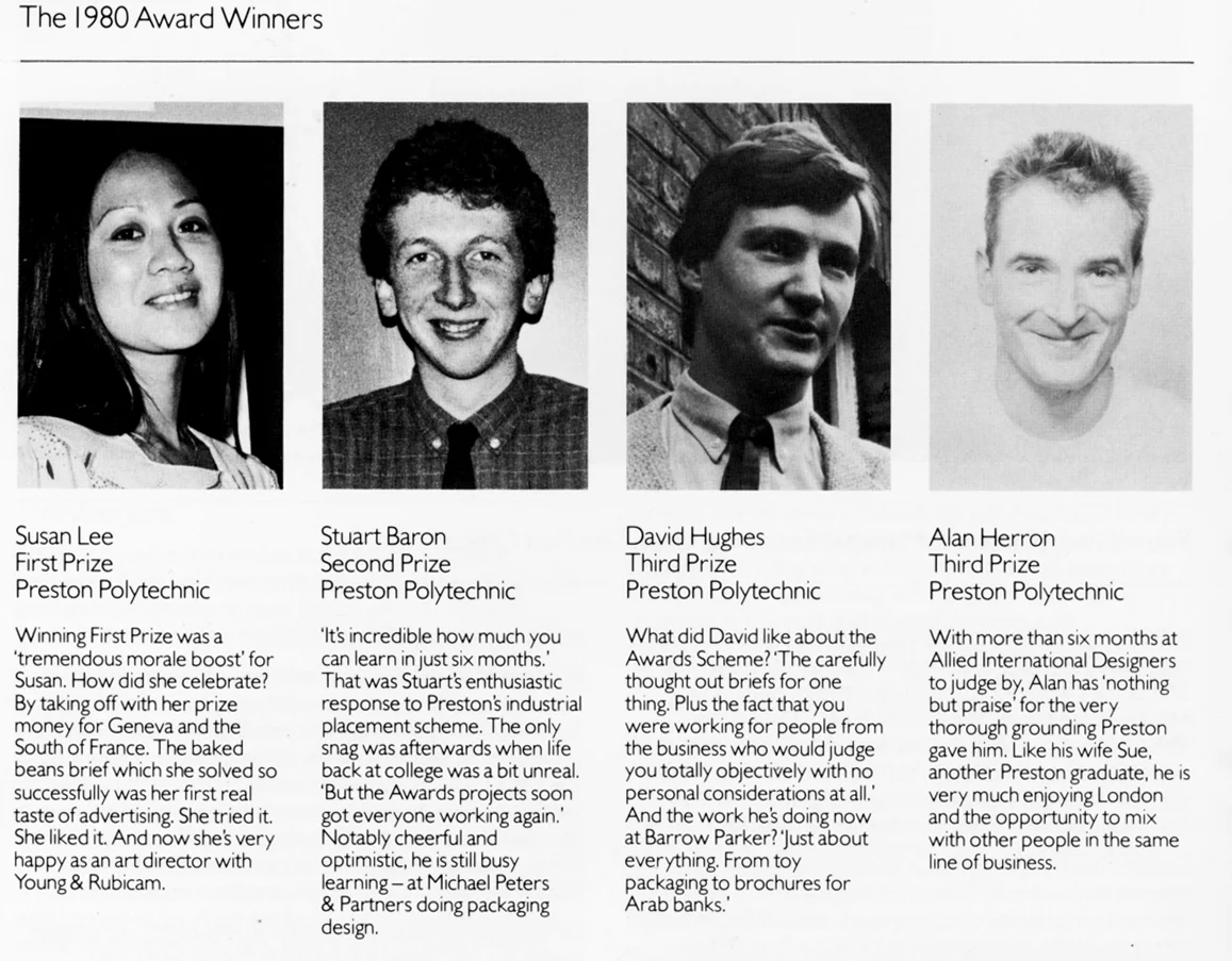 Some of the winners from the class of 1980.