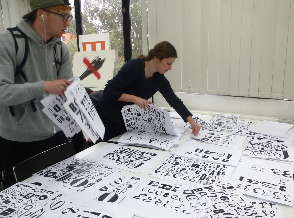 Students choose their fonts