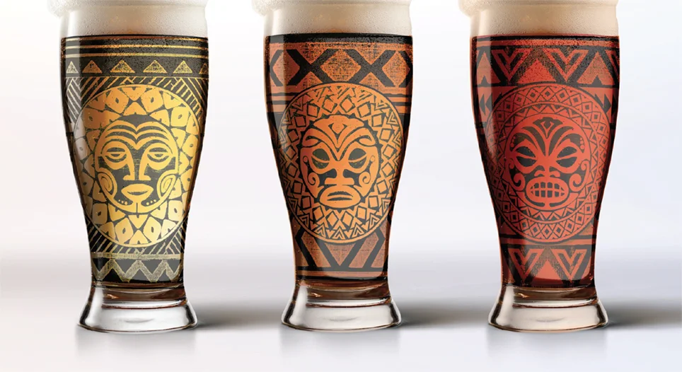 Etched glass designs
