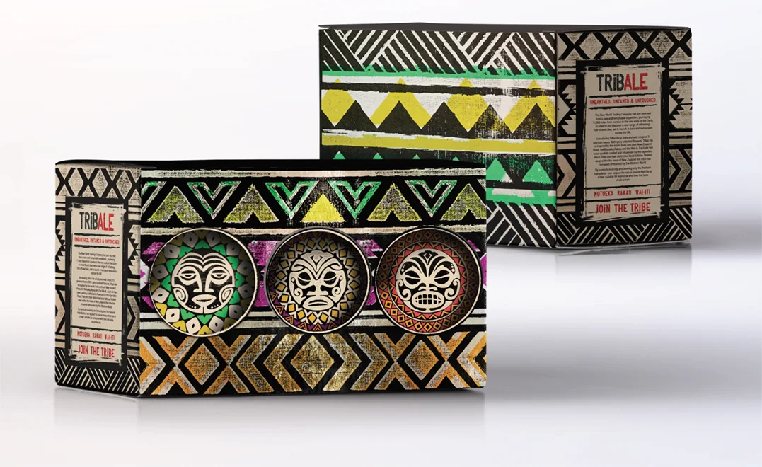 Cardboard multipack concept with die cut windows