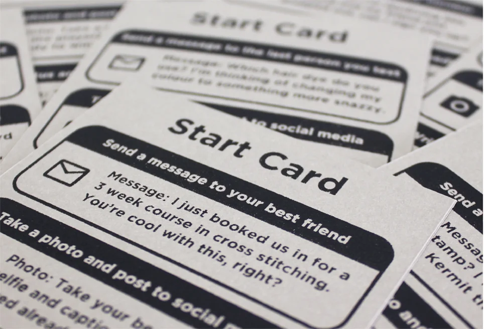 Start card - Detail
