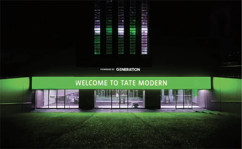 Environment - Landmarks around London light up to show support
