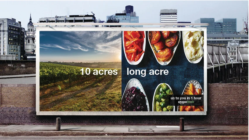 Traditional billboard advertisement