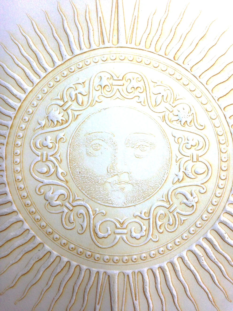 Detail of embossed version