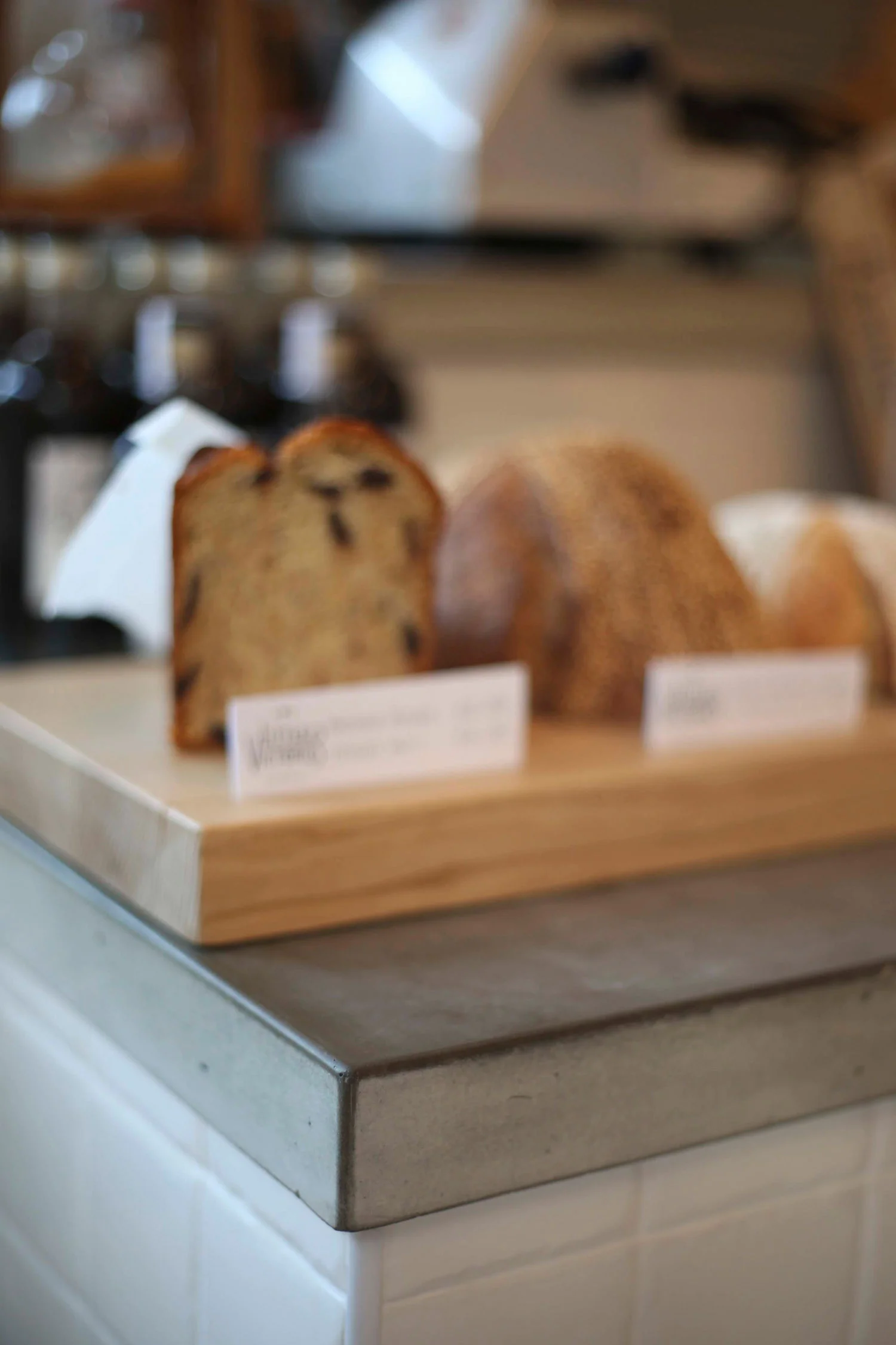 Cast and polished concrete worktops, Little Victories, Tinney and Co