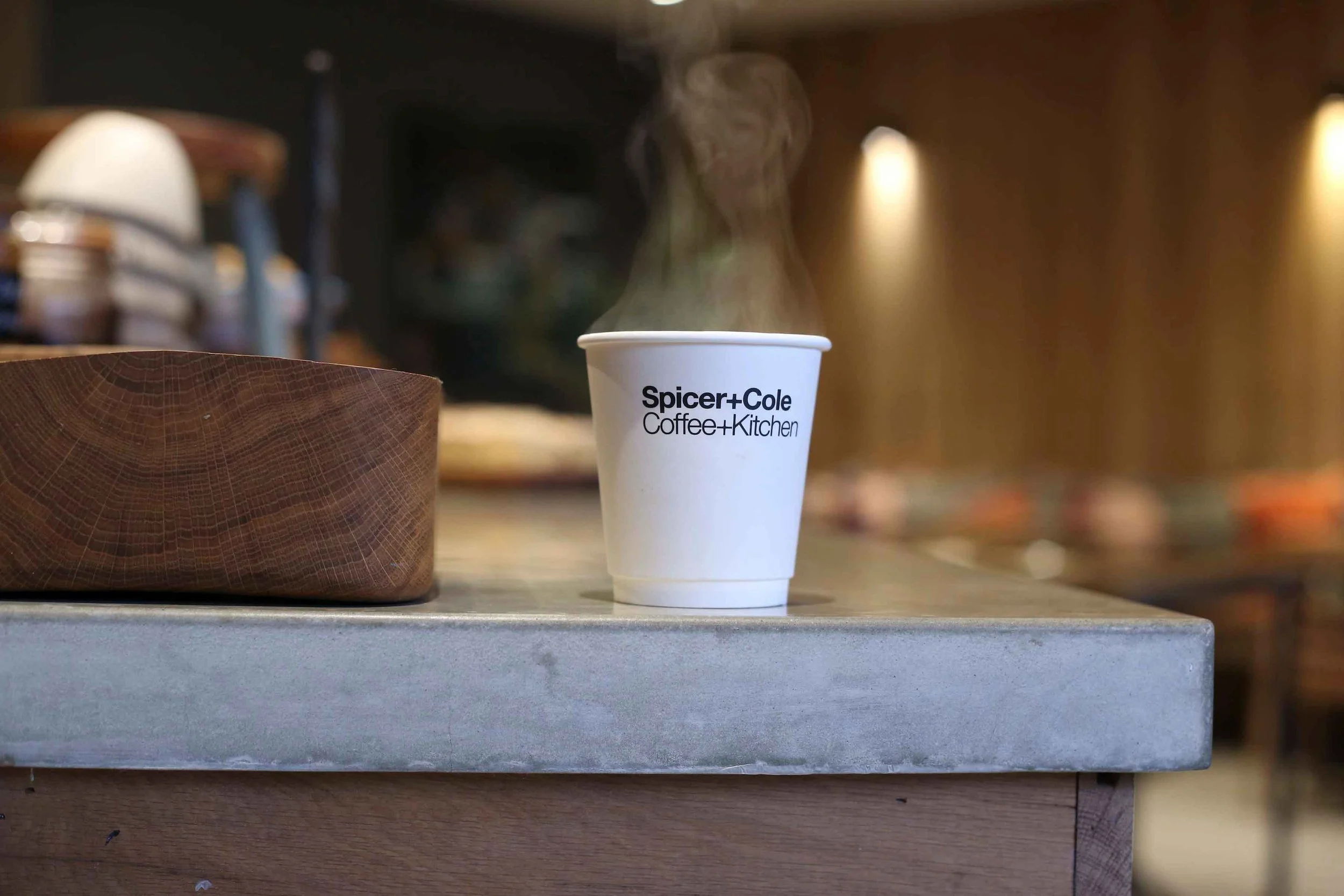 Cast and polished concrete worktops, Spicer and Cole, Tinney and Co