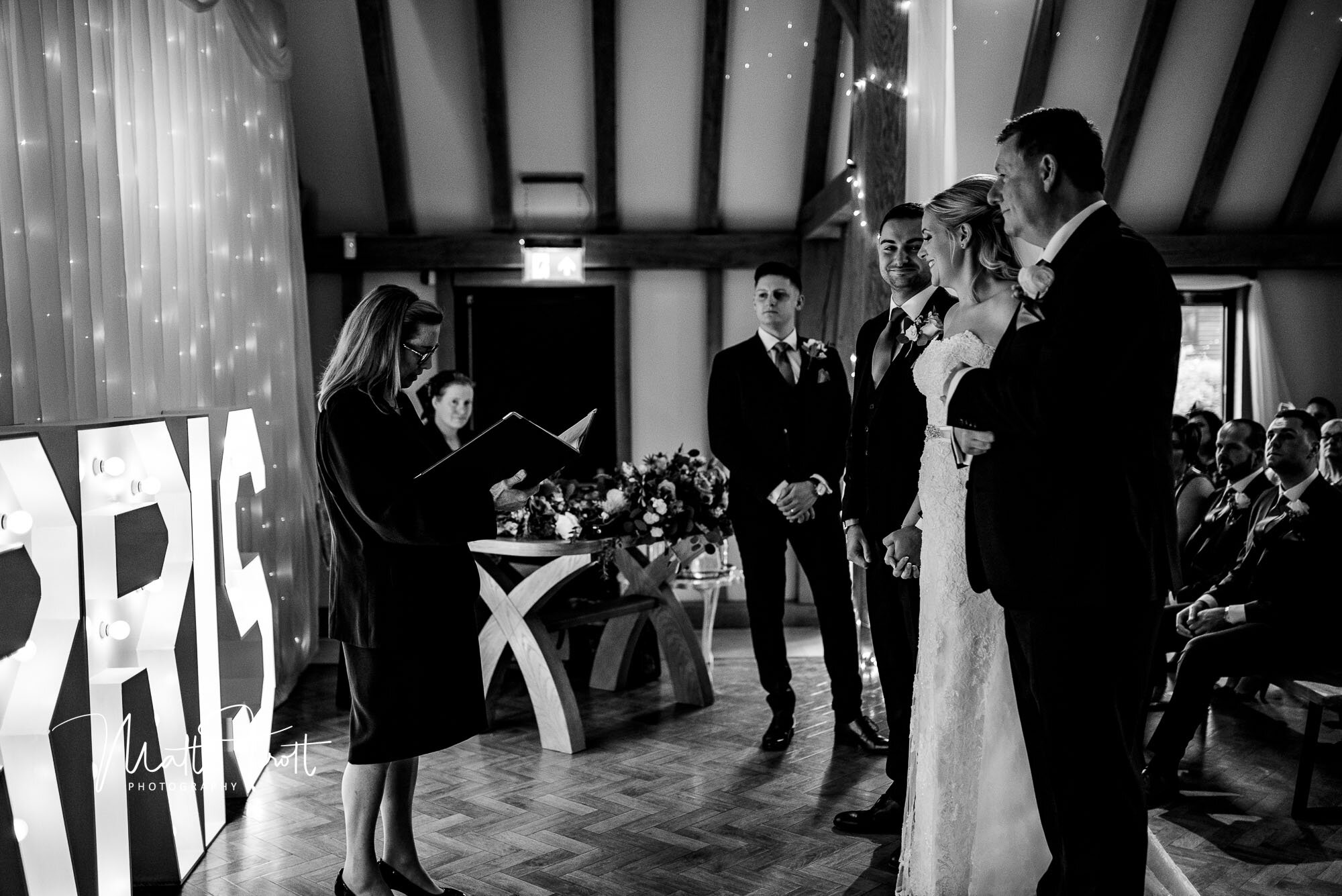 Ceremony at the old kent barn