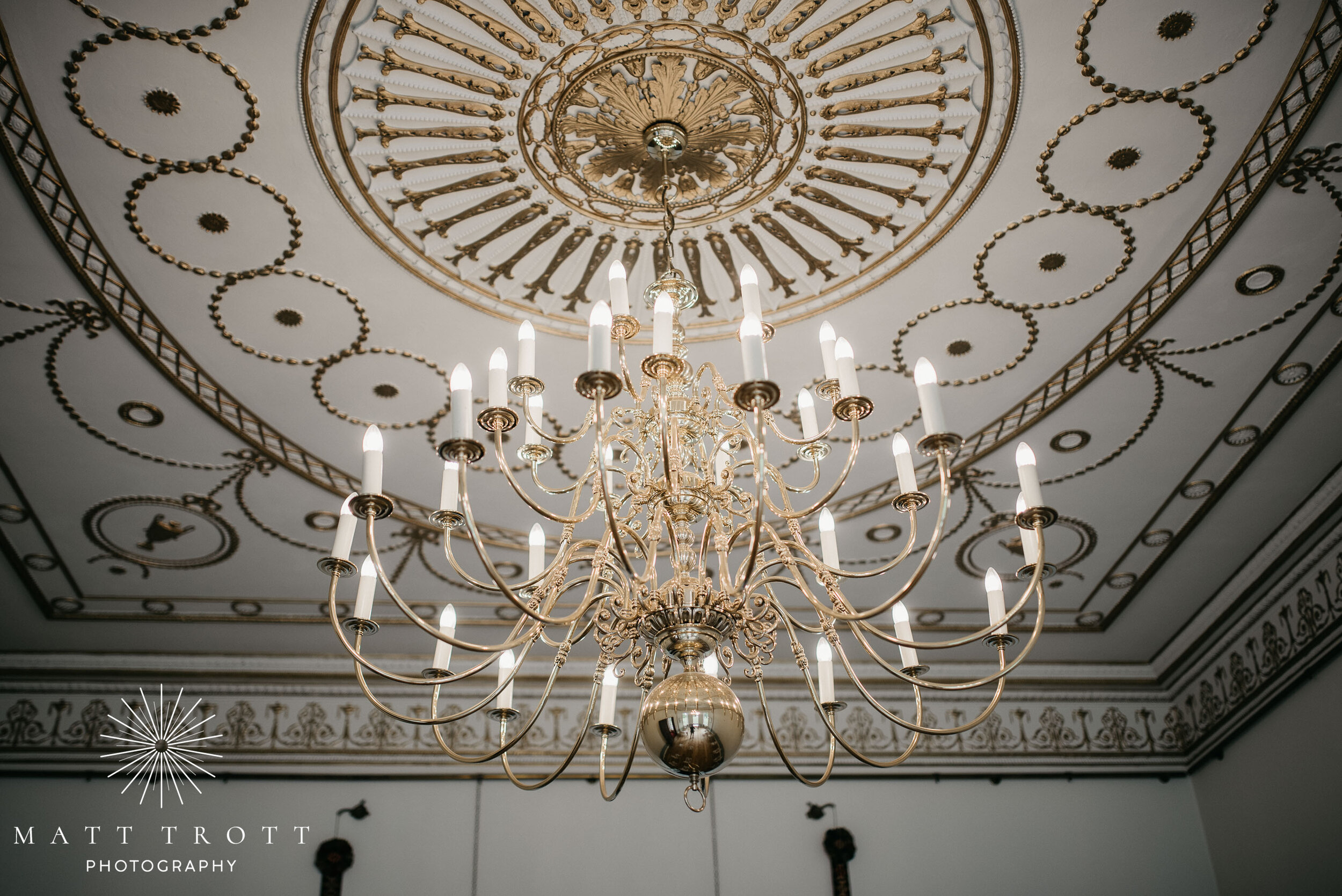 Gorgeous ceiling in the committee room at bradbourne house