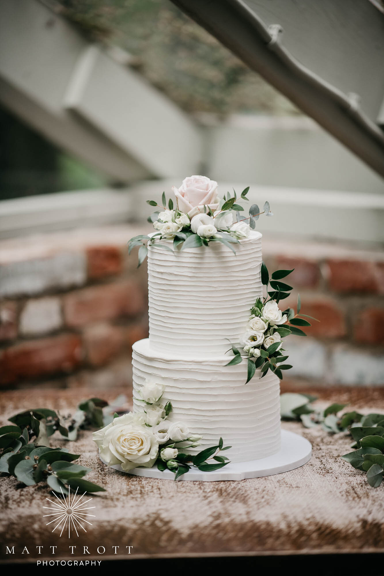 Wedding cake at the secret garden ashford