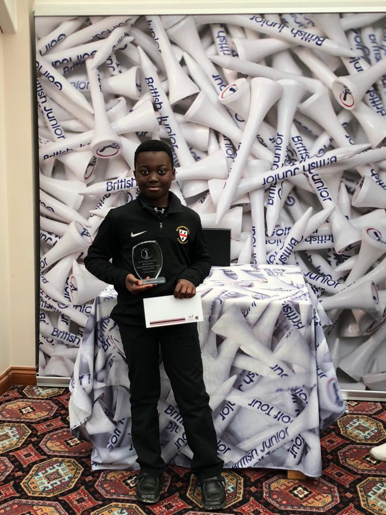 2018 'Winner' IMG Junior World Golf qualifier 2019