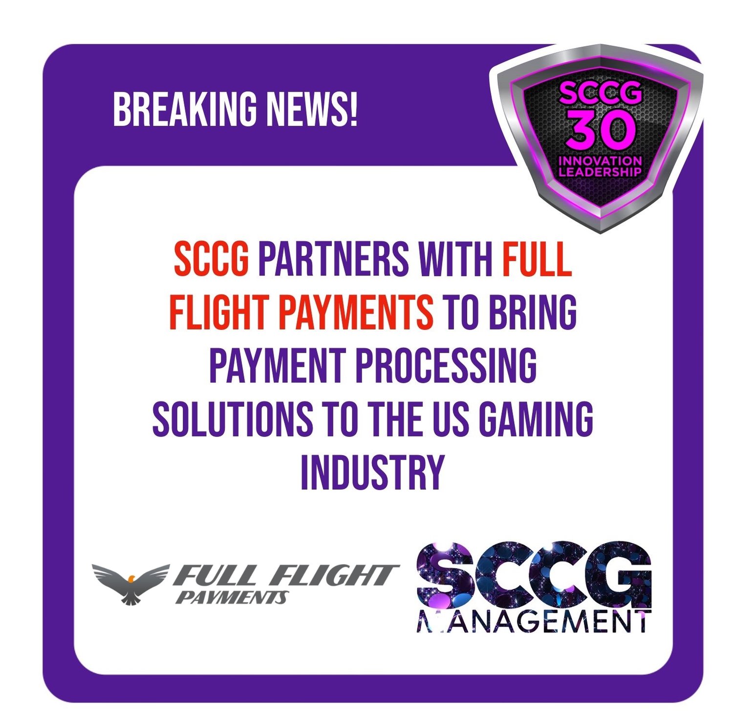 SCCG anuncia parceria estratégica com a Full Flight Payments