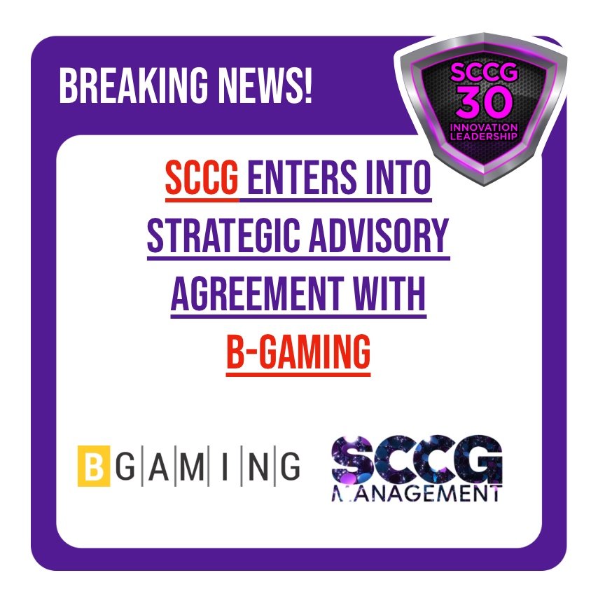 SCCG anuncia acordo de assessoria estratégica com a BGaming
