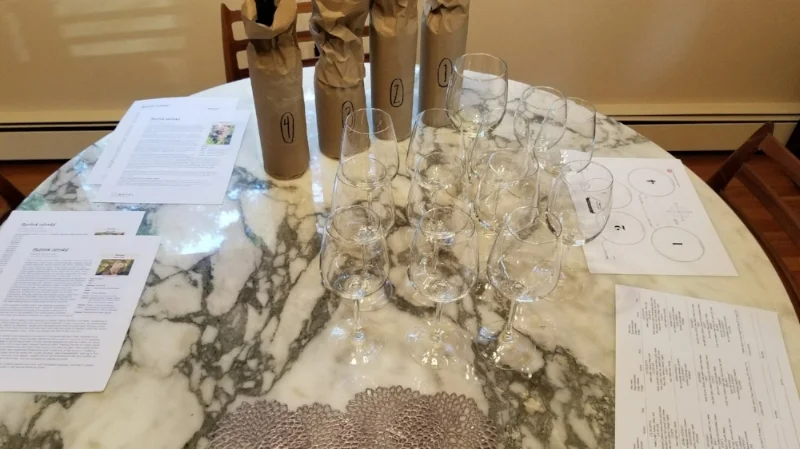 Nothing fancy here - just bottles in bags!