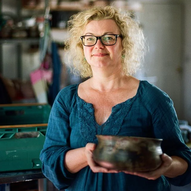 From the archive- a portrait of ceramicist @patriciamillarceramics, shot on film for @frecklenorthernireland - her ancient pit firing technique is something to behold! it was featured a few months later on @bbccountryfile with @itsanitarani 😉

#port