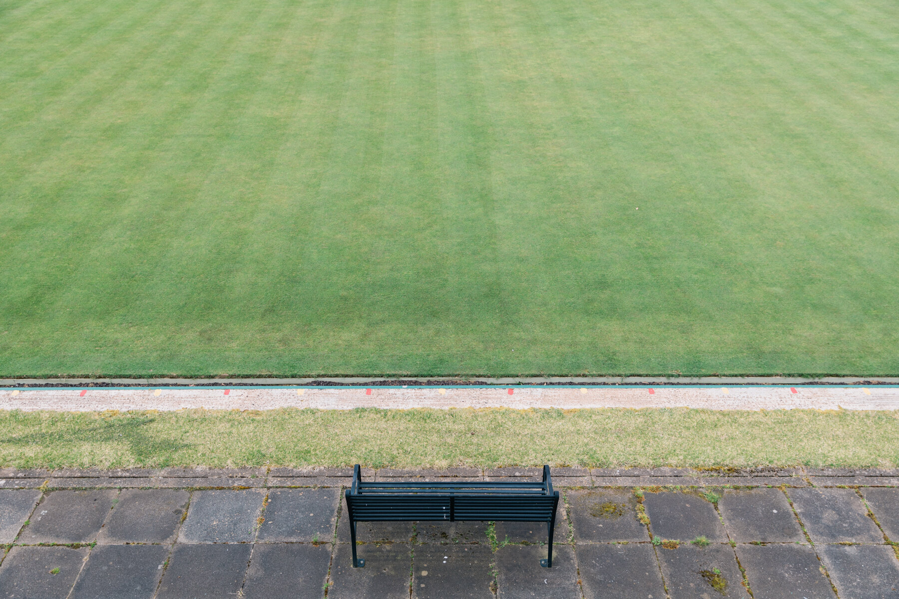 The bowling green at Botanic Gardens, Belfast.