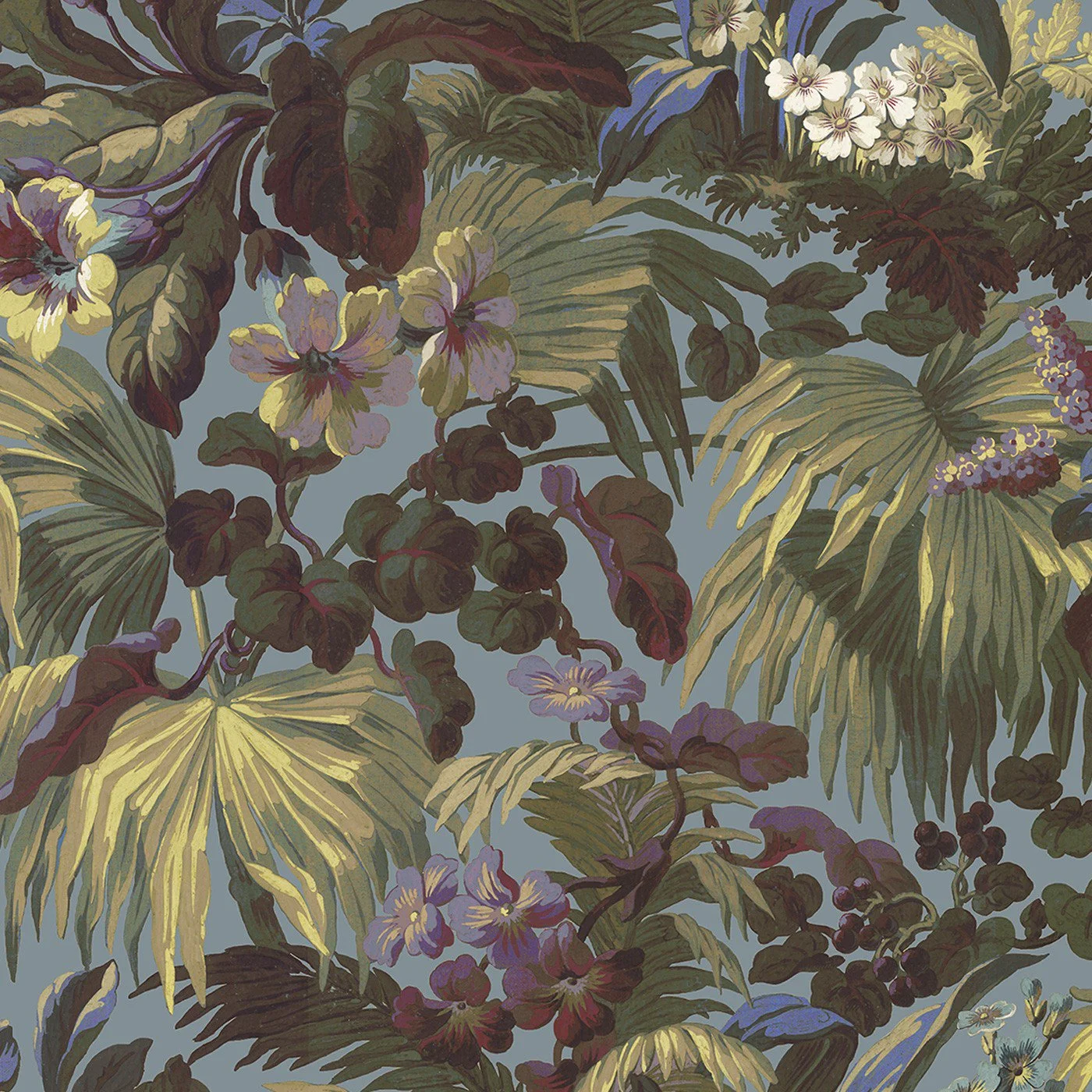 Limerence Wallpaper in Indigo by House of Hackney