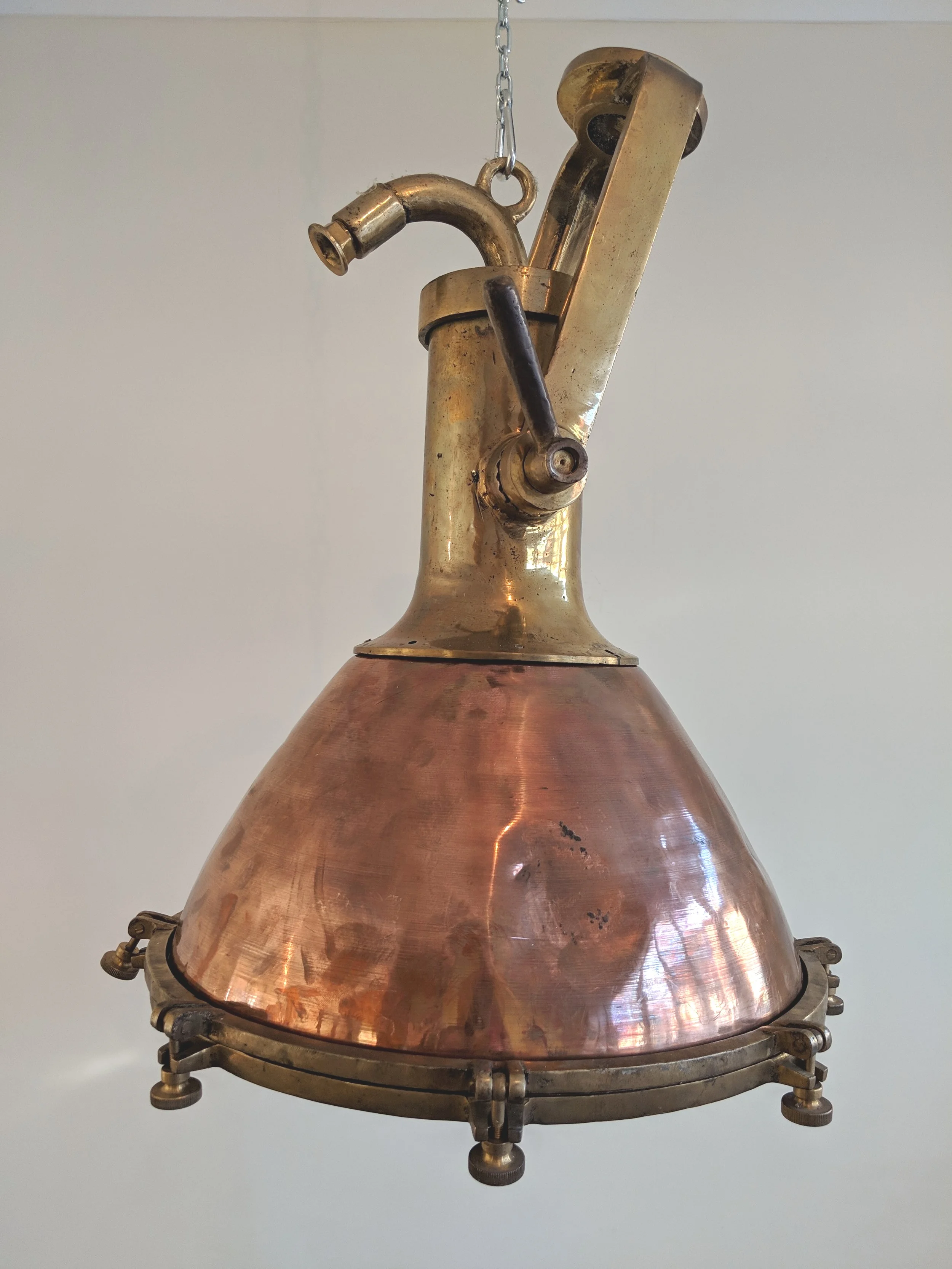 Origional Large Brass Ship's Fox Searchlight