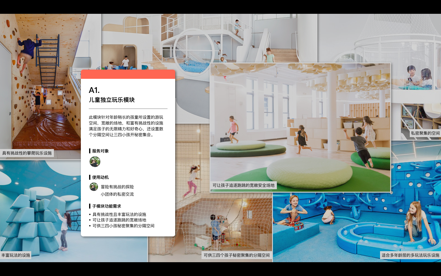  「探險城堡」下的「兒童獨立玩樂模塊」 