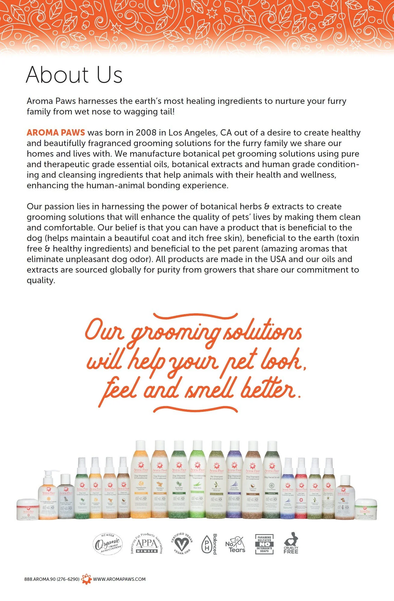 Aroma Paws Catalog — Aroma Paws