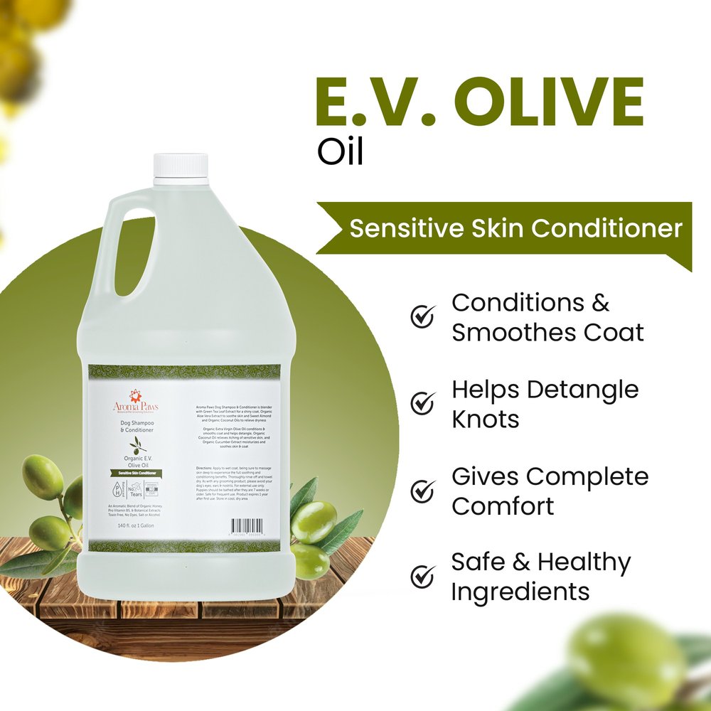 Gallon Shampoo Ultra Sensitive Olive Oil — Aroma Paws