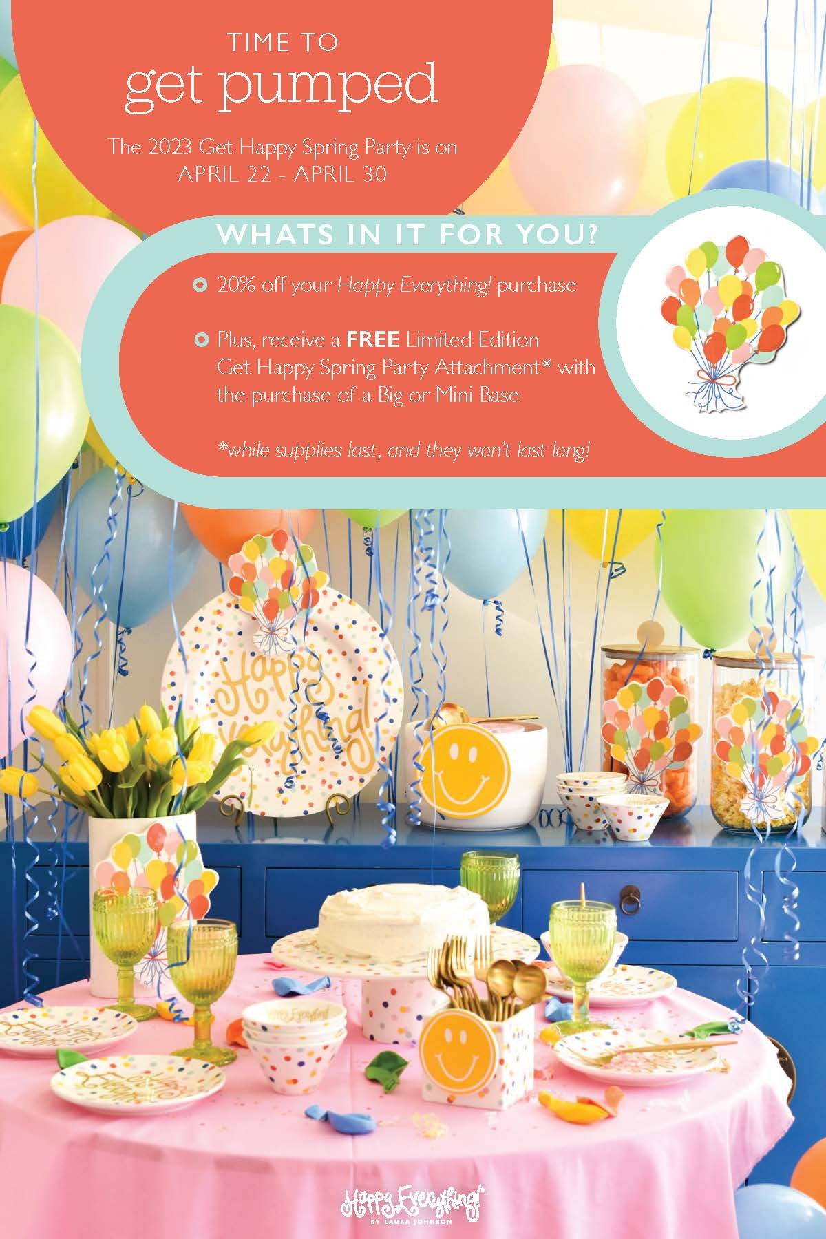 2023 - CAM - HEV-Printed Literature_Get Happy Spring Party_Promotion Sign_4x6.jpg