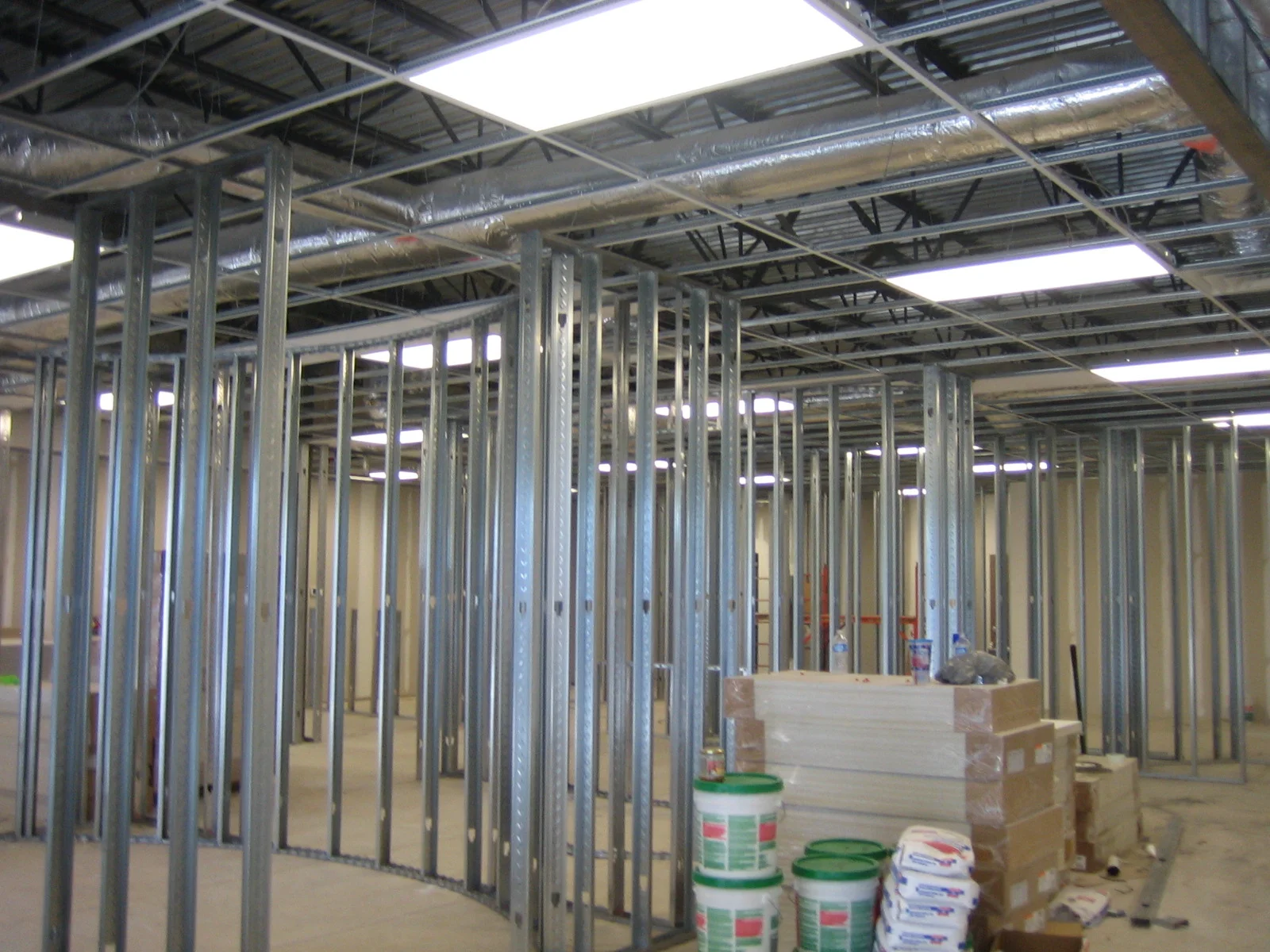  Framing of a commercial build-out 
