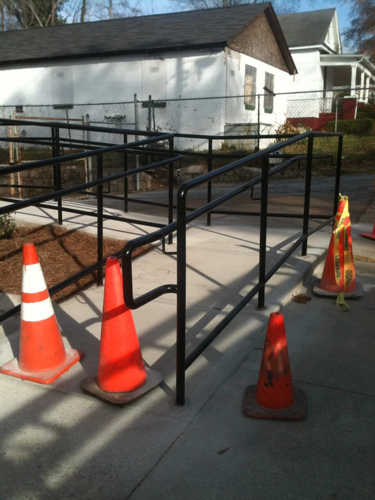  Handrail install at church 