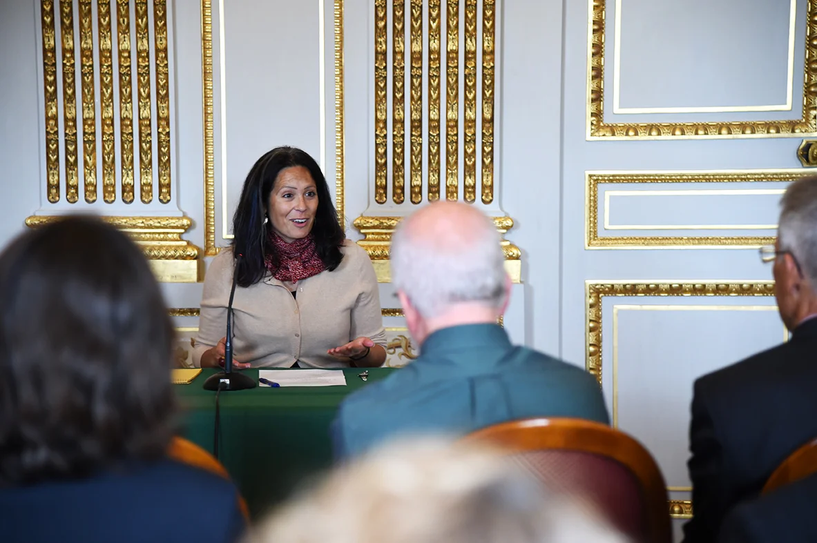 At the George Marshall Center/Hôtel de Talleyrand, Paris. Photo: Chantal Mistral-Bernard.