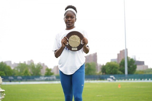 Huge congratulations to Freshman Jayla Johnson for winning the CHSAA State Championship in the 400m! Jayla swept the board in the 400m in the CHSAA this Spring, coming in 1st in the Fresh/Soph Sectionals, Fresh/Soph Intersectionals, NY/BQ Sectional a