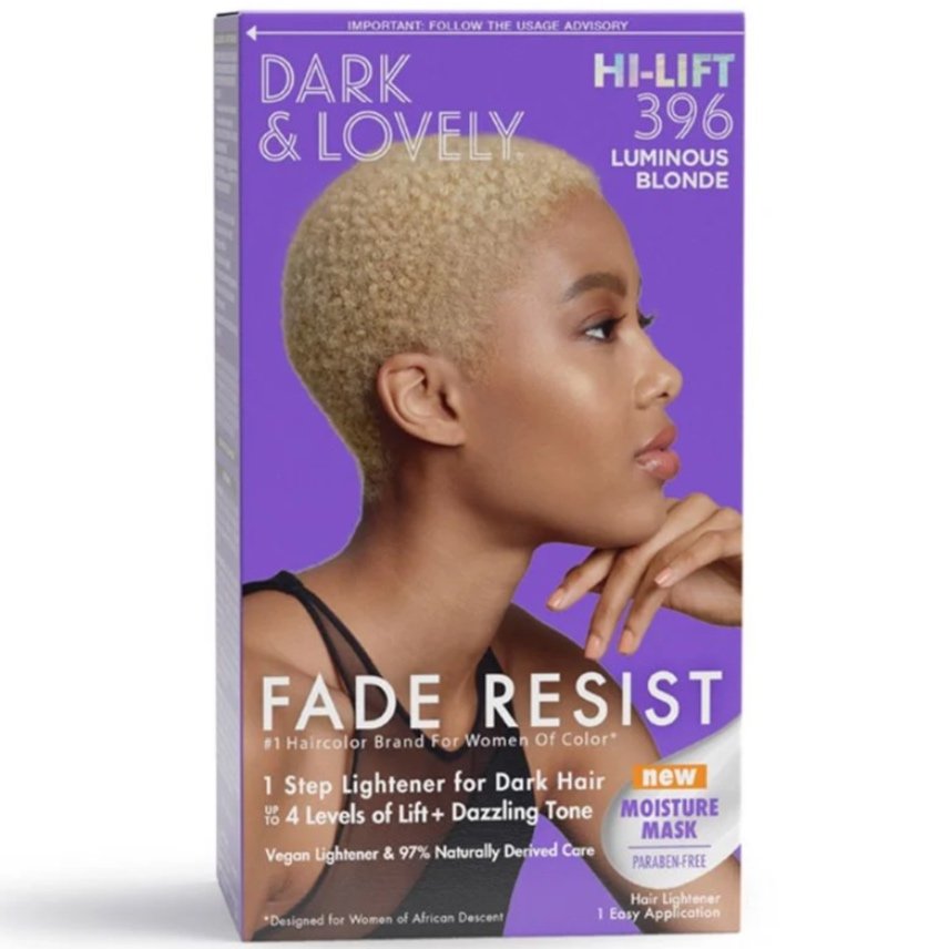 Dark and Lovely SoftSheen Carson Fade Resist Hair Color house of hair box dye color at home kit dark lovely Luminous Blonde