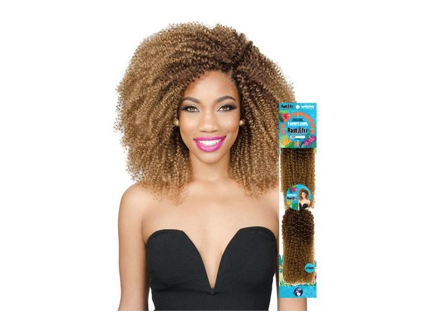 RastAfri Tahiti Curl Crochet Braiding Hair