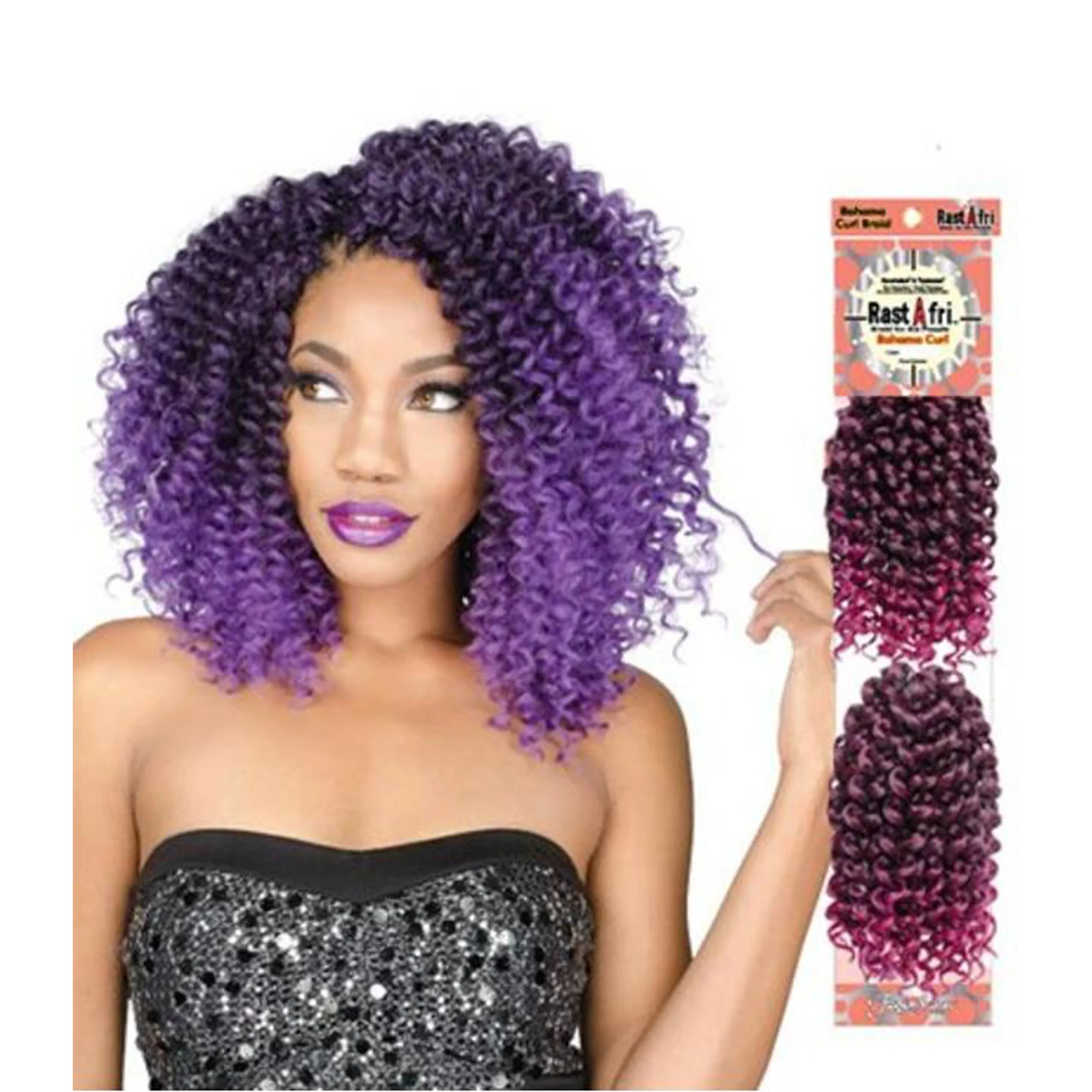 RastAfri Bahama Curl Crochet Braiding Hair