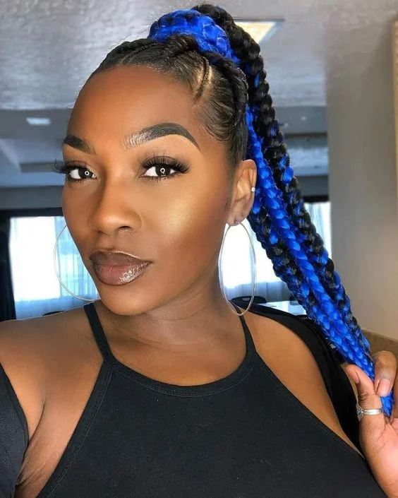 Red &amp; Blue Braids for the 4th of July