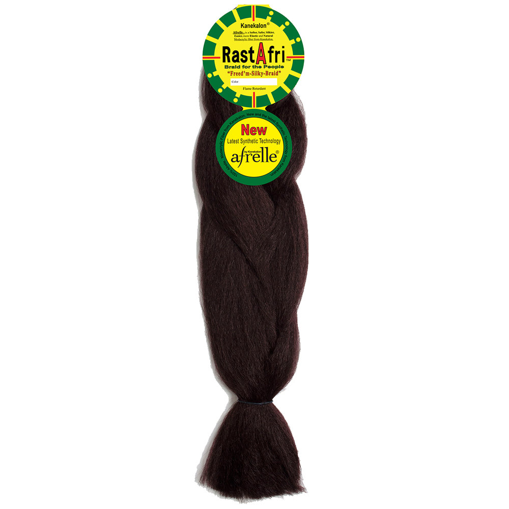 RastAfri Silky Braiding Hair extension house of hair la dark black brown red