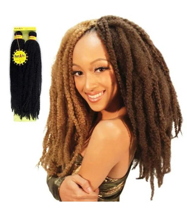 RastAfri Malibu Afro Kinky Crochet Braiding Hair 14"