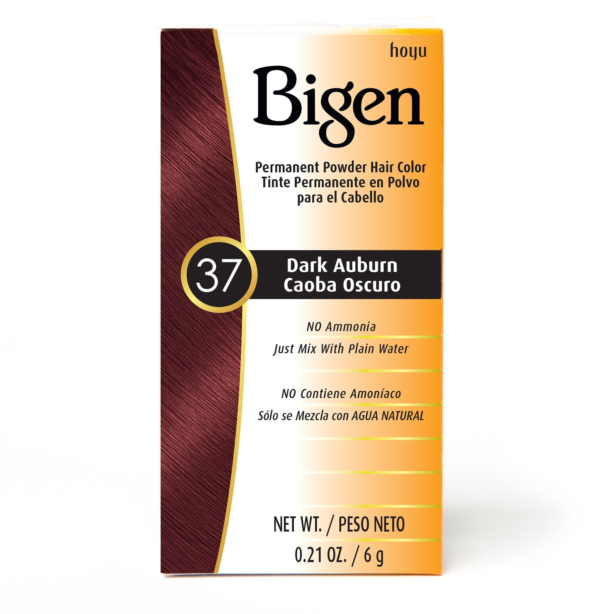 Bigen Permanent Powder Hair Color 37 dark auburn house of hair red burgundy