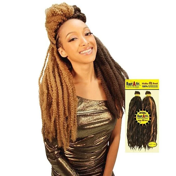 RastAfri Malibu Afro Kinky Crochet Braiding Hair 19"
