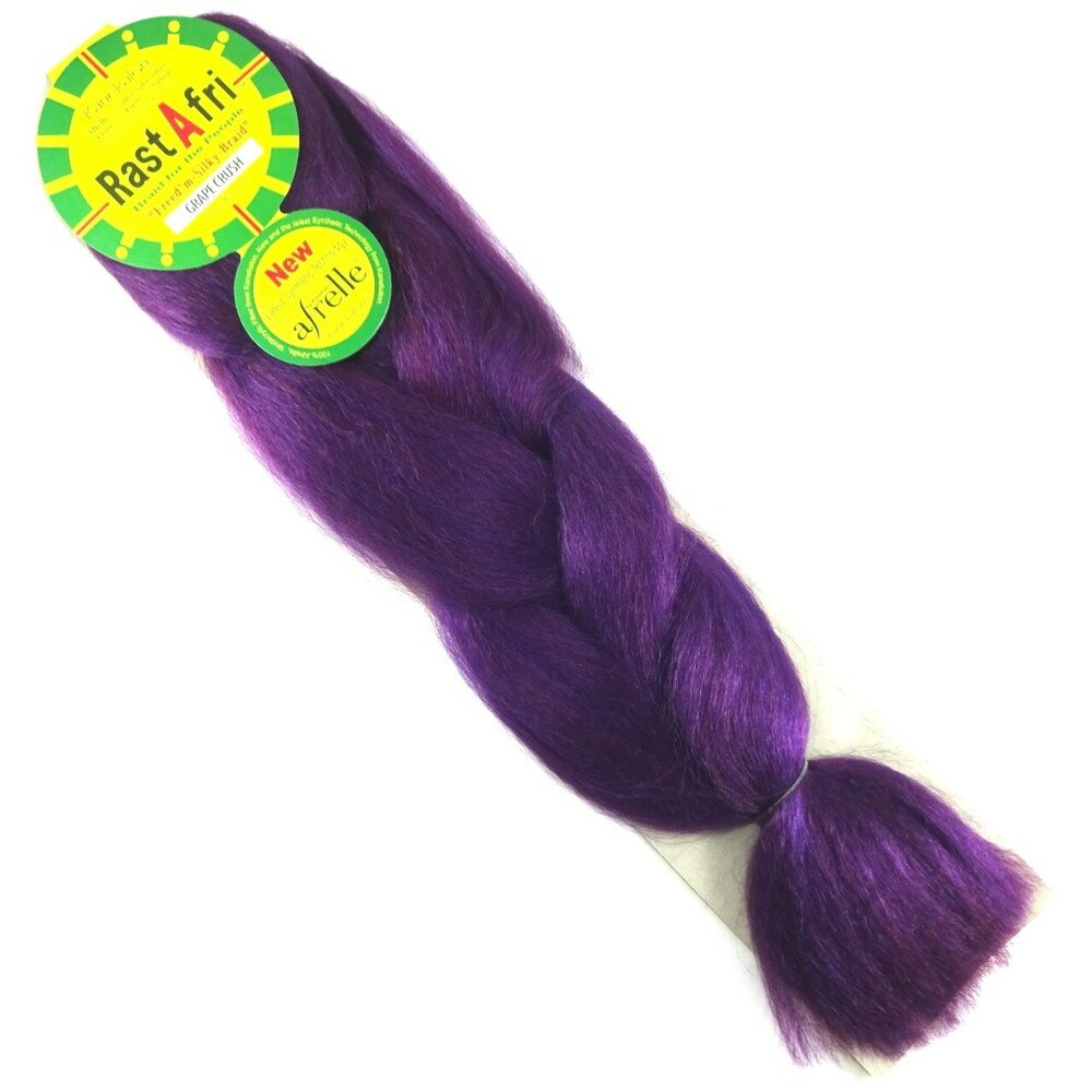 RastAfri Silky Braiding Hair extension house of hair la purple