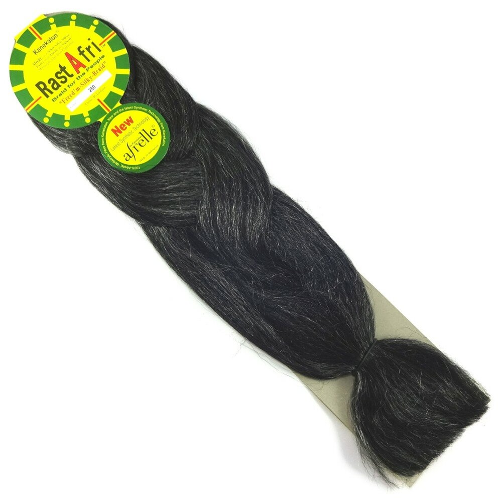 RastAfri Silky Braiding Hair extension house of hair la grey gray silver