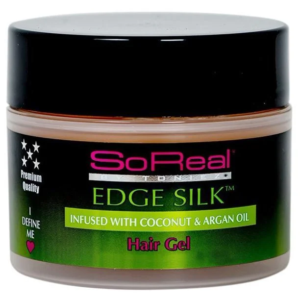 so real silk edge control house of hair gel pomade  coconut argan oil