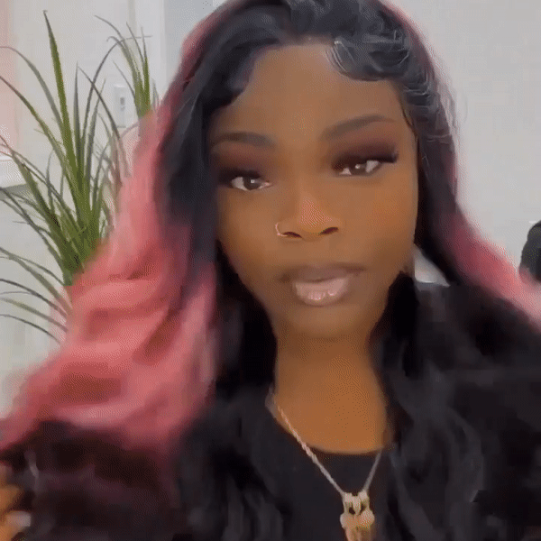 hd lace front wig frontal body wave wavy long house of hair la pink