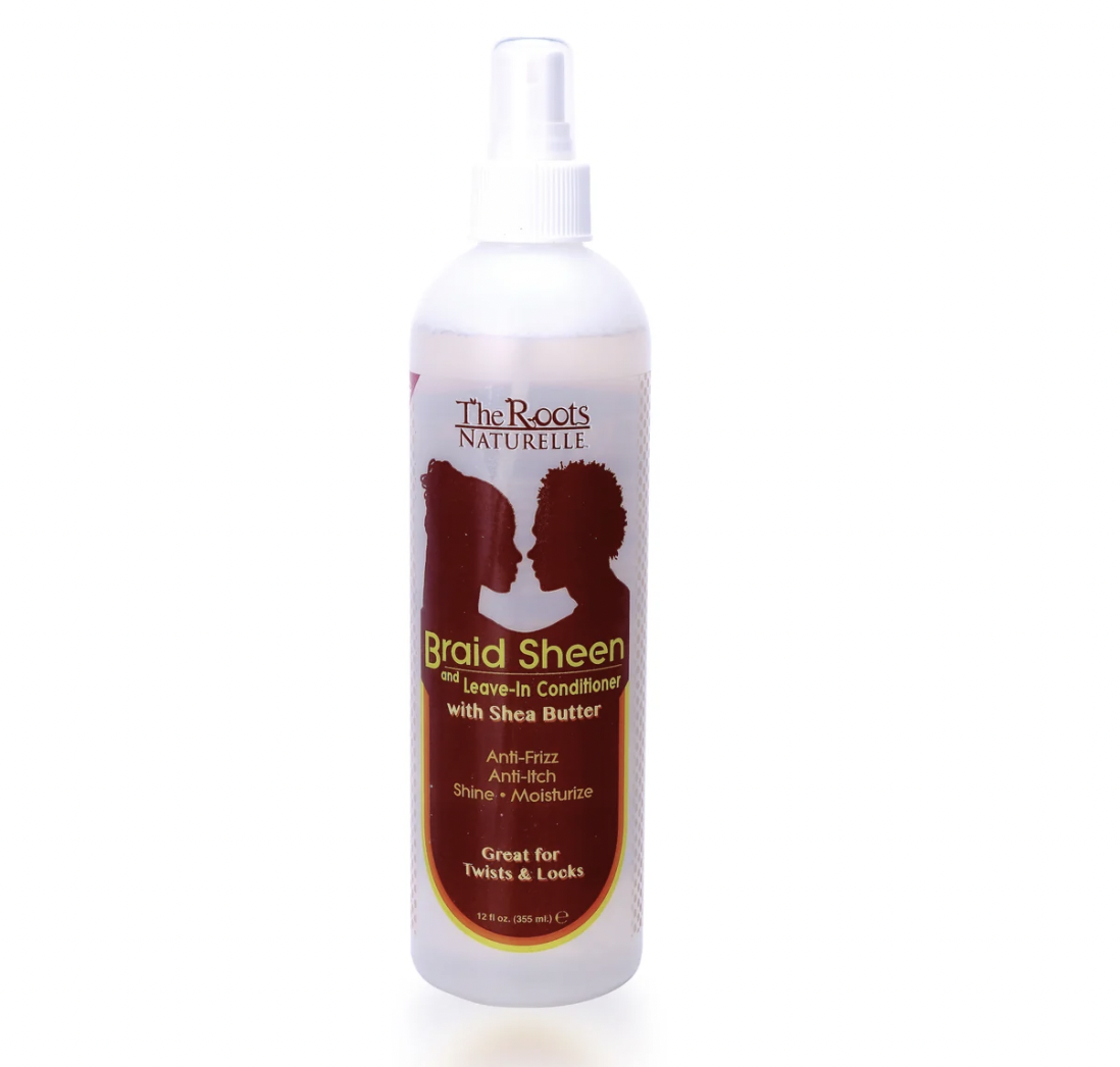 house of hair braid sheen and leave in The Roots Braid Sheen & Leave-In Hair Conditioner Spray mist