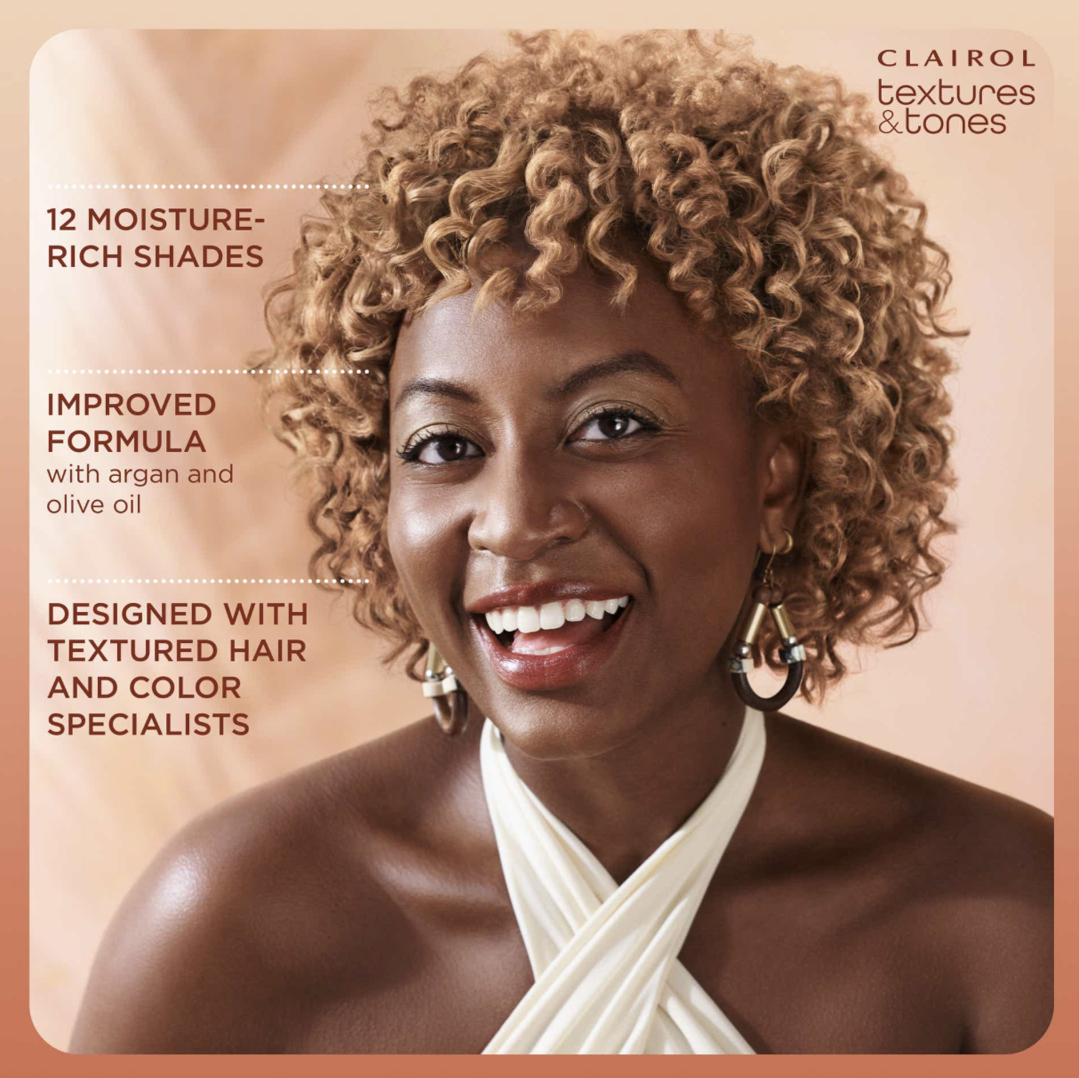 Clairol Textures & Tones Permanent Hair Color hair dye coloring box set blonde