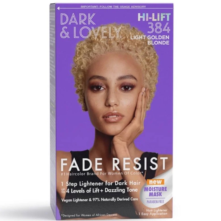 Dark and Lovely SoftSheen Carson Fade Resist Hair Color house of hair box dye color at home kit dark lovely Light Golden Blonde