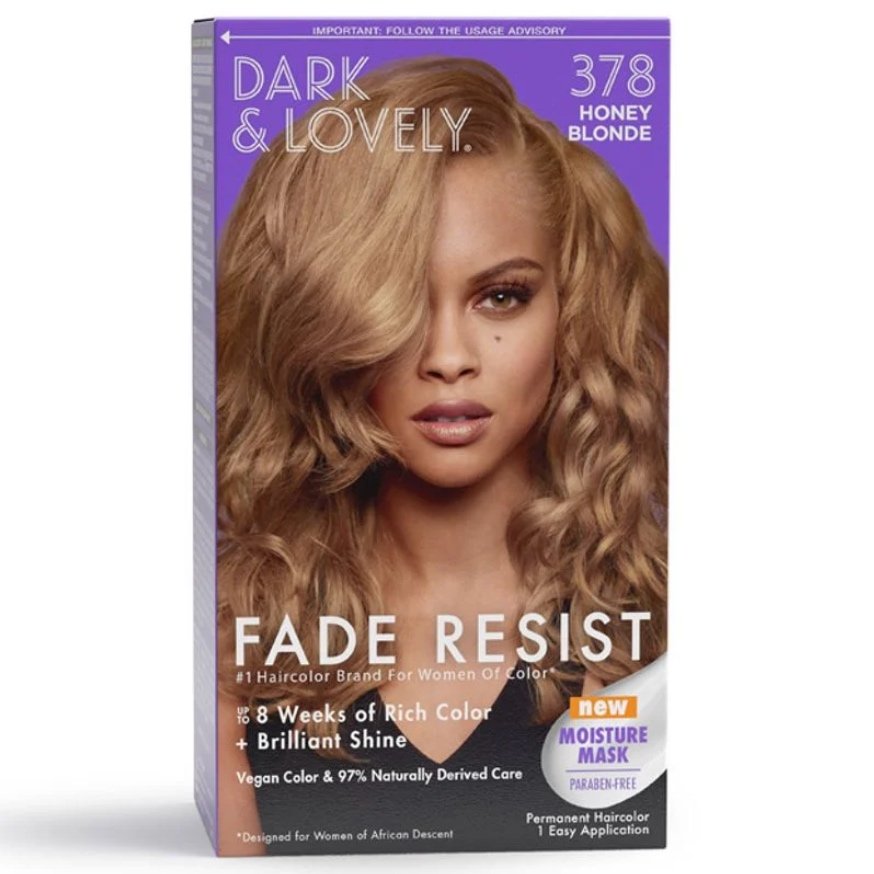 Dark and Lovely SoftSheen Carson Fade Resist Hair Color house of hair box dye color at home kit dark lovely honey Blonde